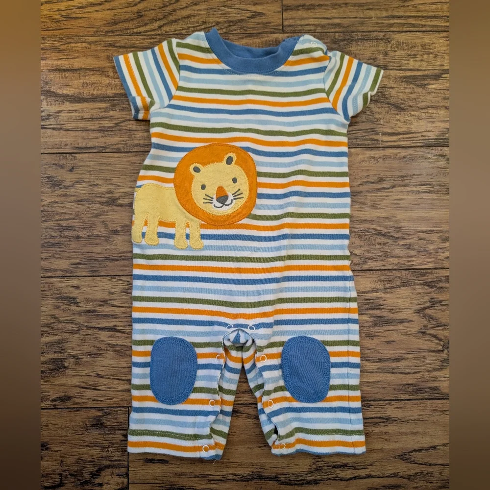 $ 💥3/$24 Gymboree Brand New Baby Lion Striped Romper‎